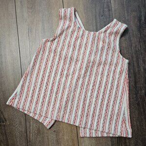 Madewell Bouncle Stripe Cross-Back Tank Top Size Small